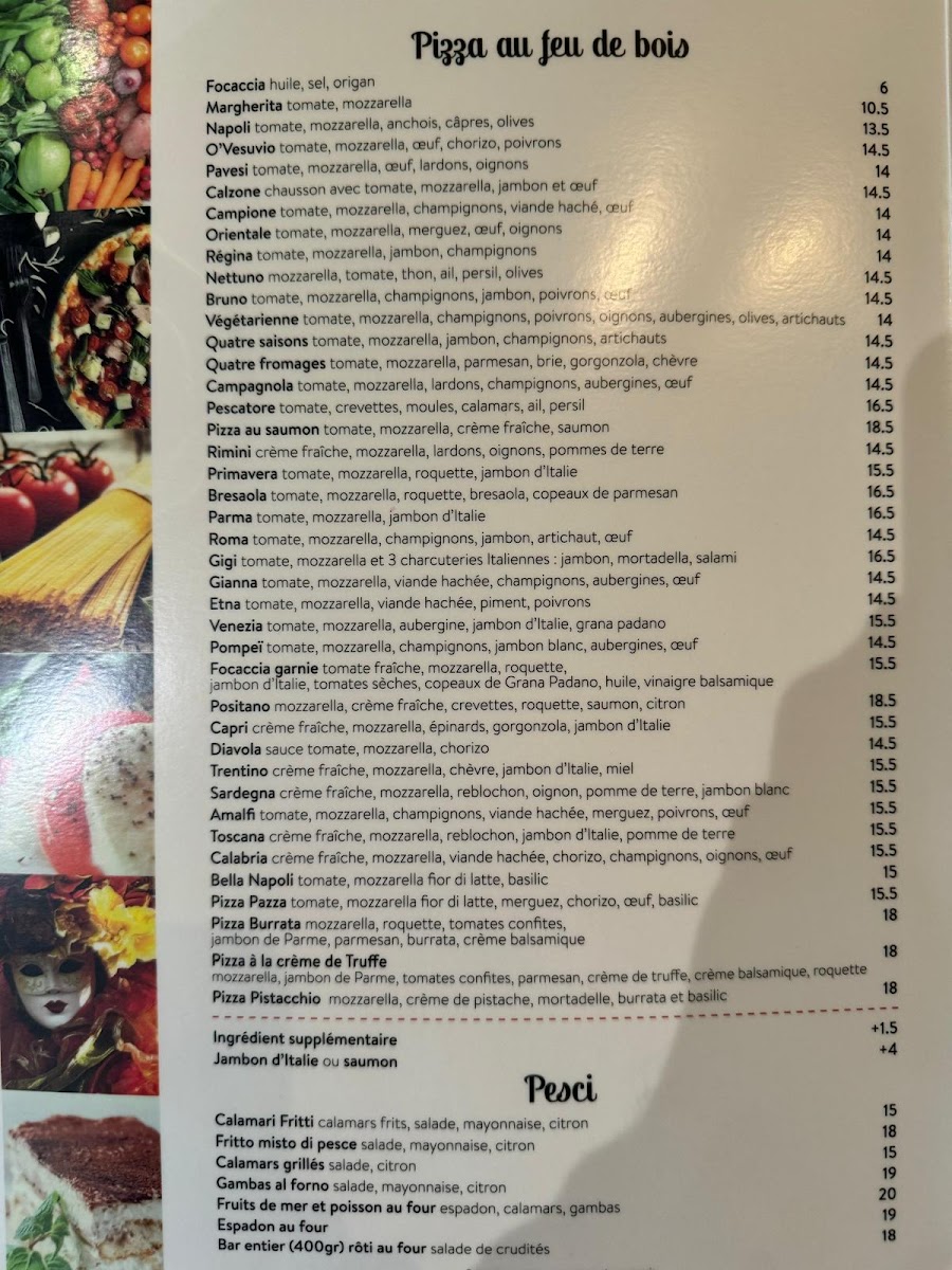 Menu O'vesuvio | Restaurant Italien & Pizzas Au Feu De Bois-4
