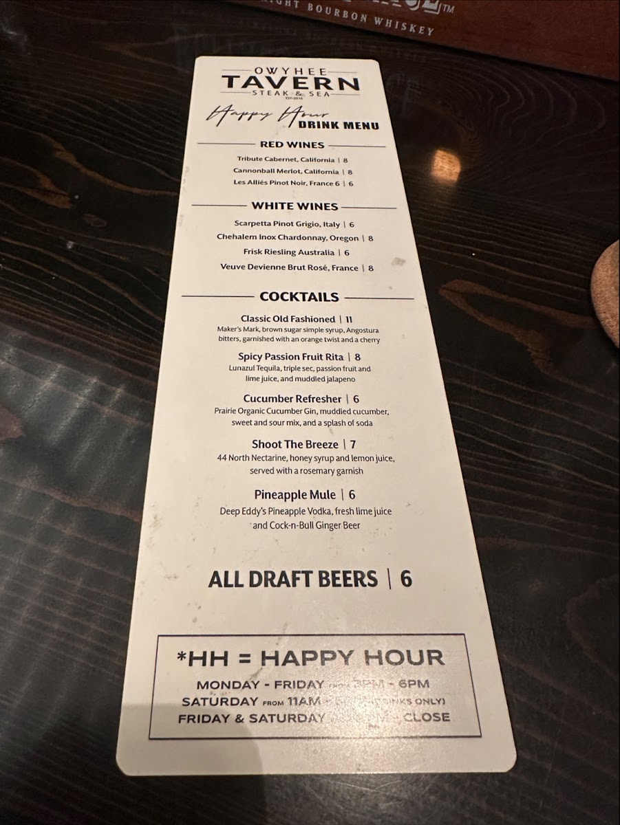 Menu Owyhee Tavern-4