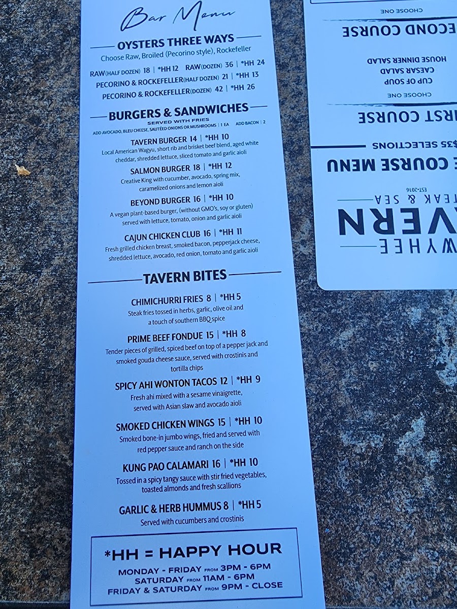 Menu Owyhee Tavern-7