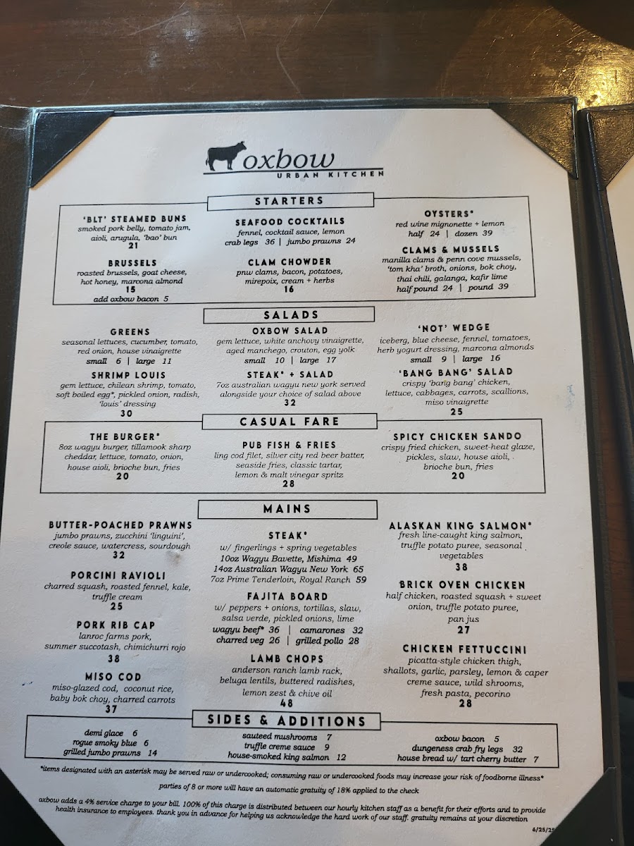 Menu Oxbow Urban Kitchen-3