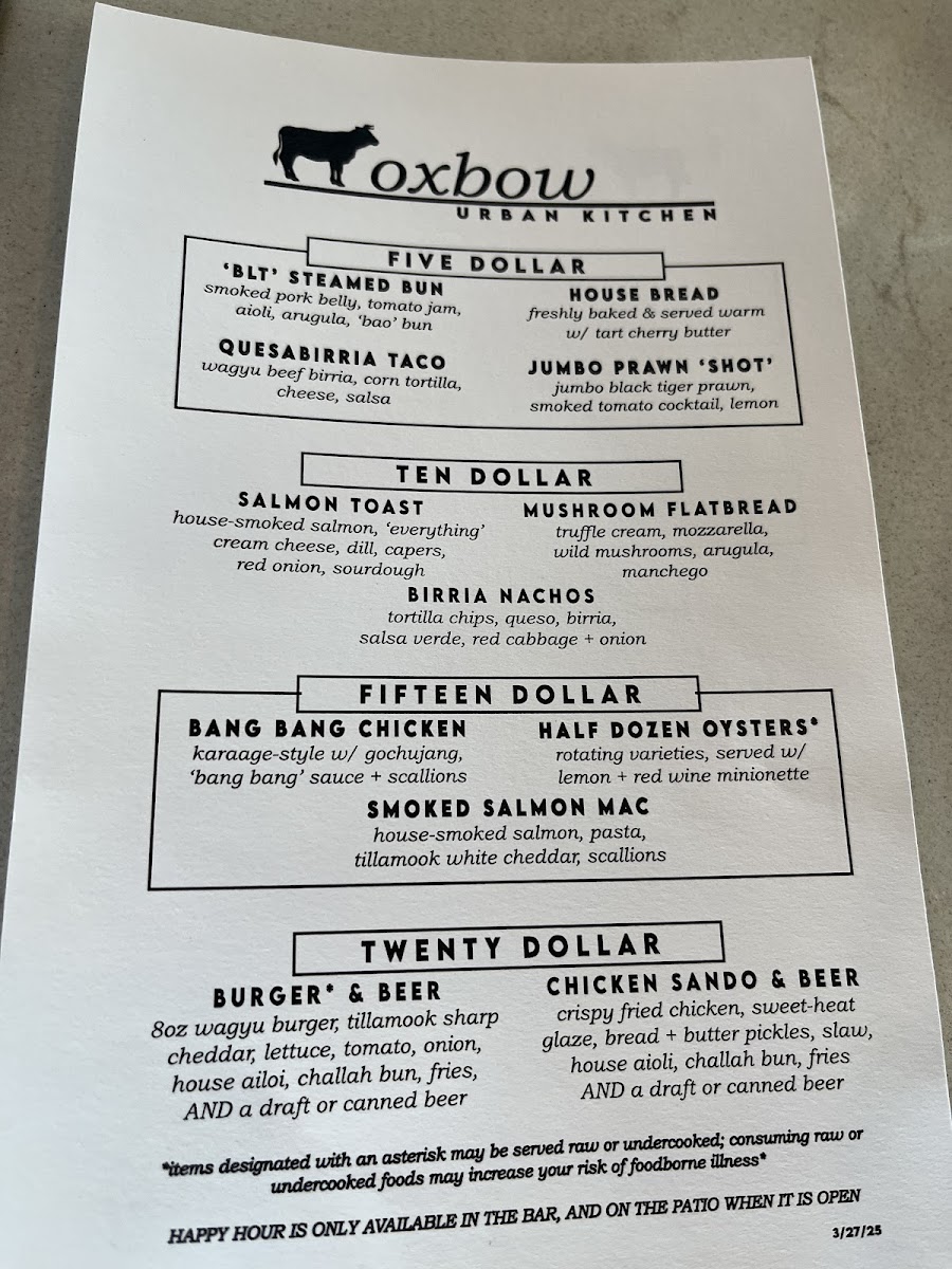 Menu Oxbow Urban Kitchen-4
