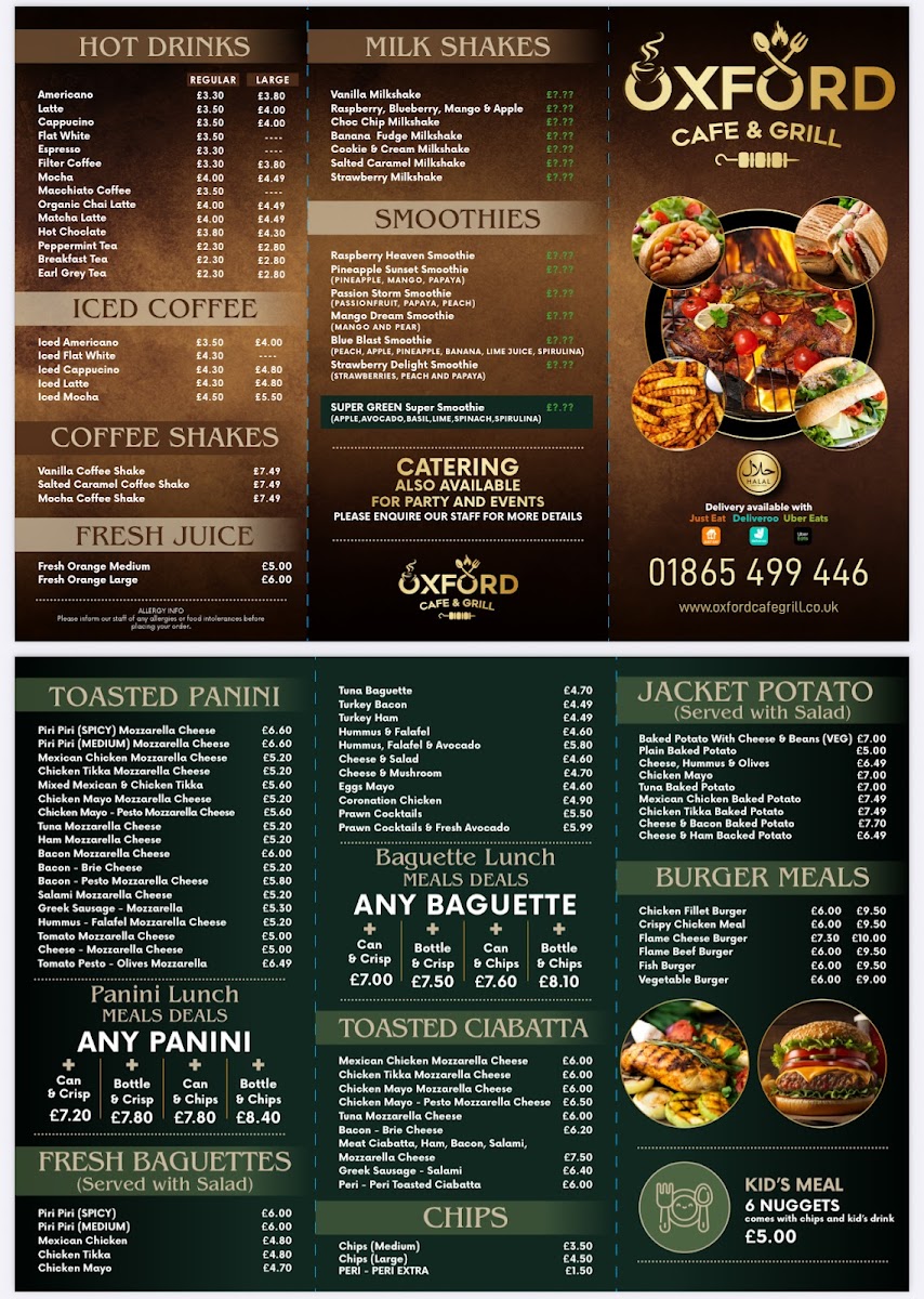 Menu Oxford Café Grill-2