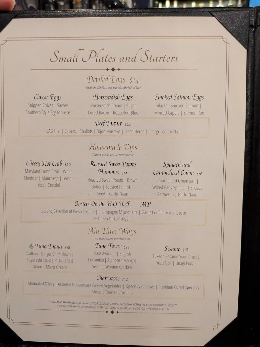 Menu Oxford Oaks Distillery-2