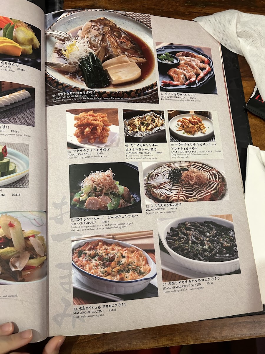 Menu Ozeki Tokyo Cuisine • Menara Ta One-8