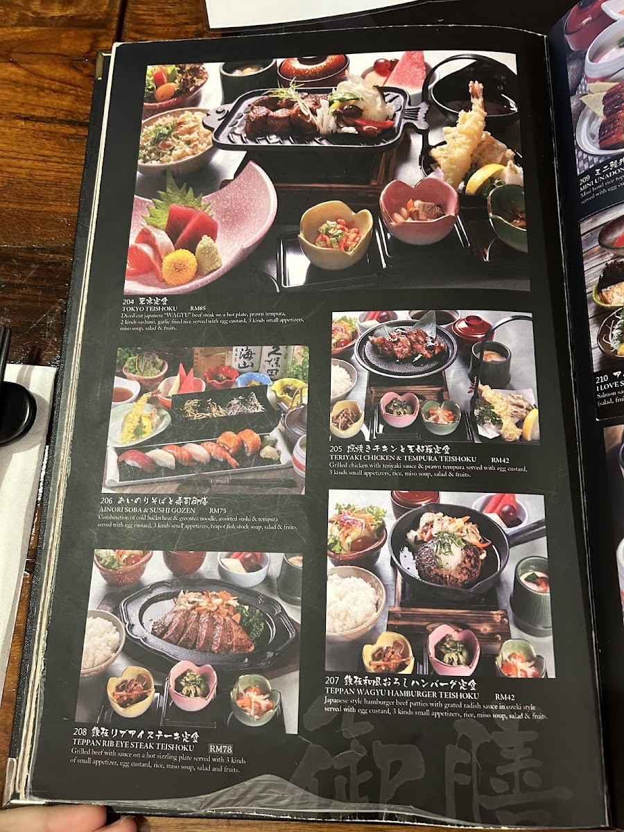 Menu Ozeki Tokyo Cuisine • Menara Ta One-9