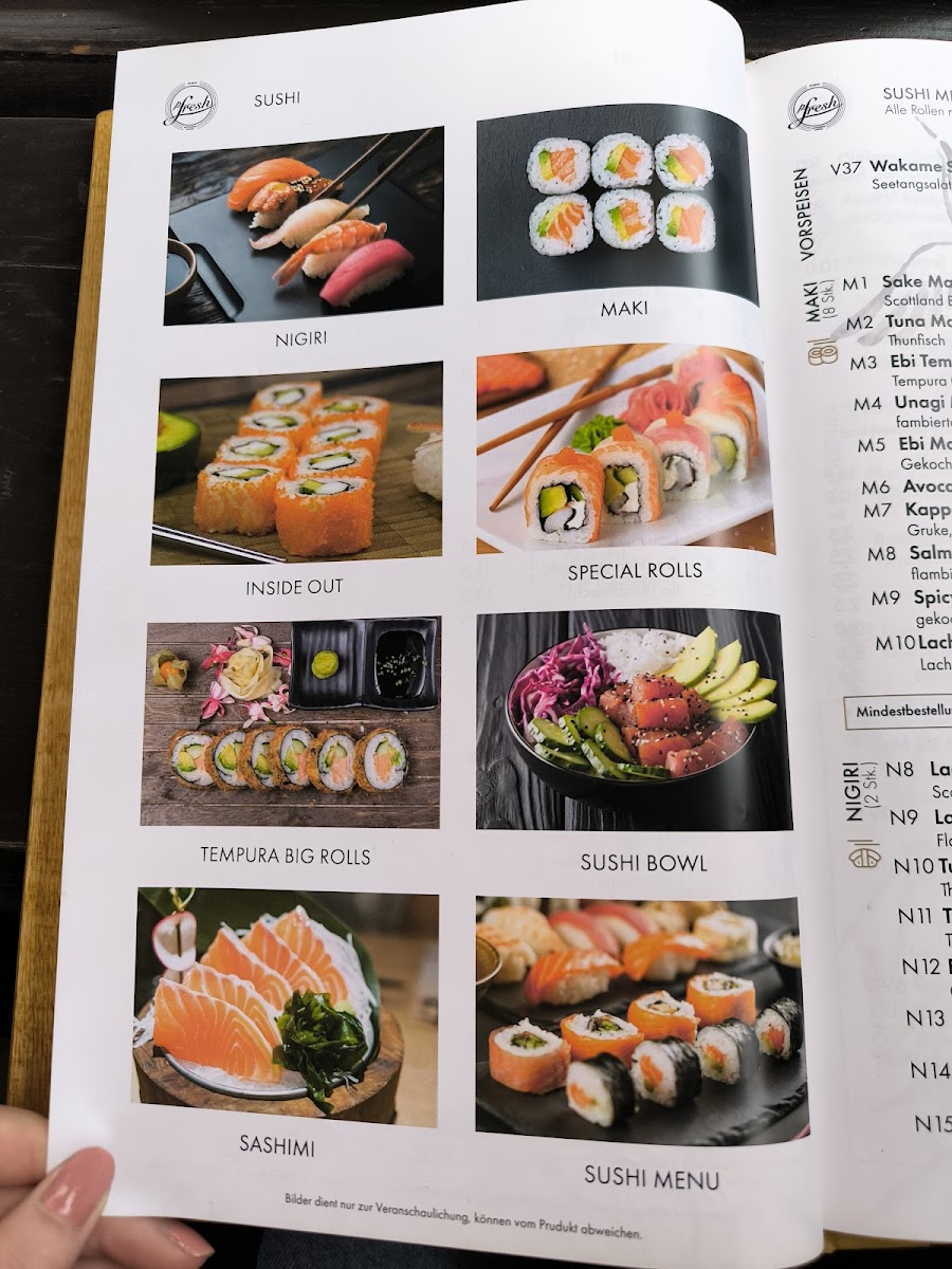 Menu P-Fresh-10