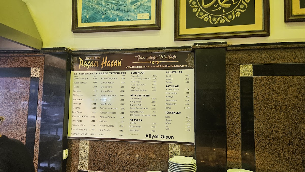 Menu Paçacı Hasan-2