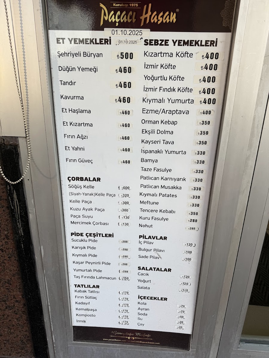 Menu Paçacı Hasan-4