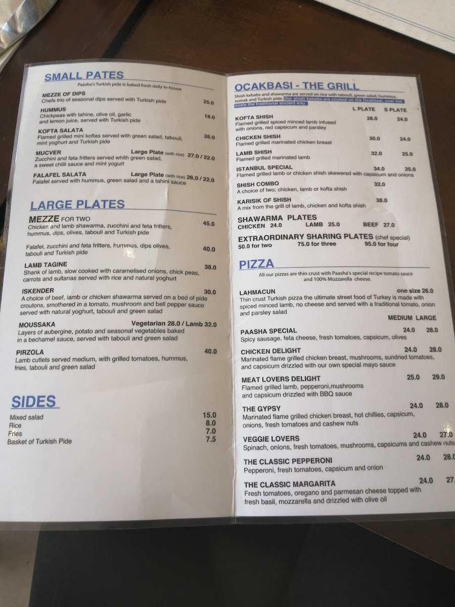 Menu Paasha-9