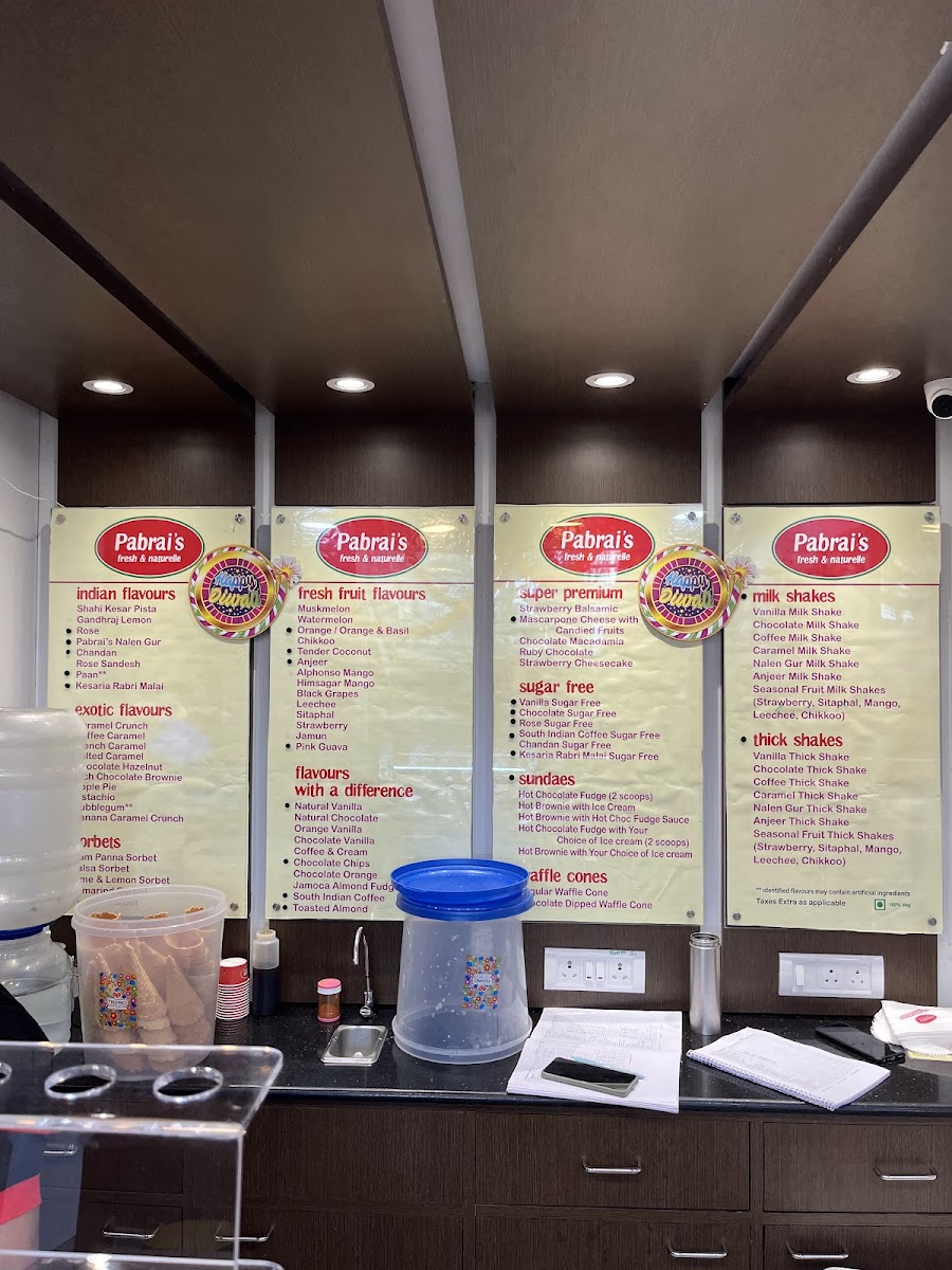 Menu Pabrai's Fresh & Naturelle Ice Cream, Hsr Layout, Bangalore-8