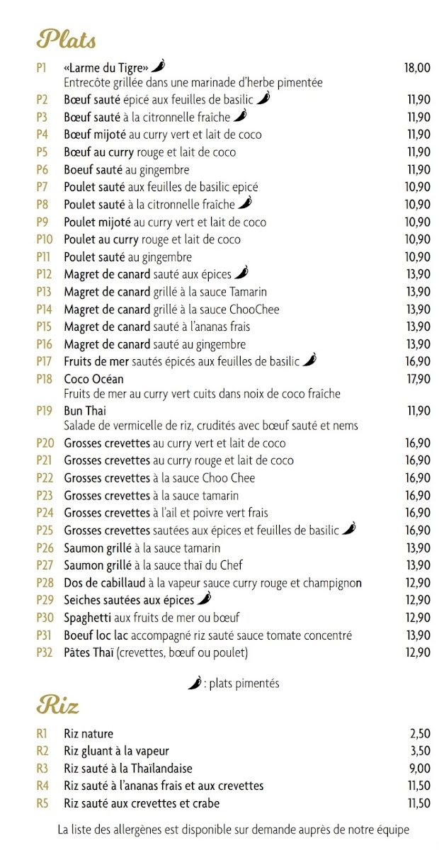 Menu Pad Thaï-1