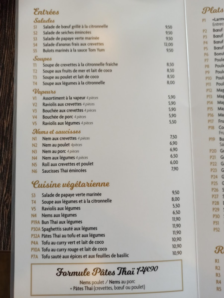 Menu Pad Thaï-2