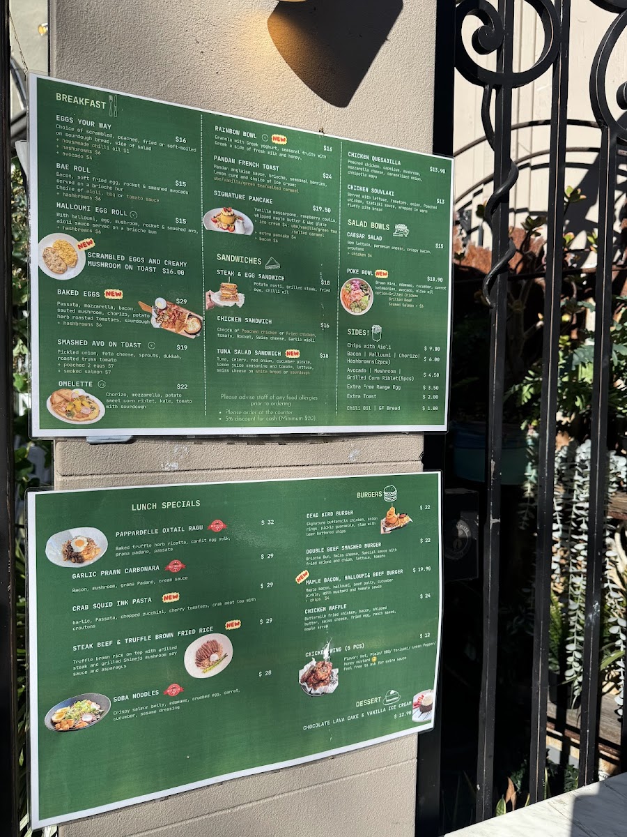 Menu Paddock On Crown-1