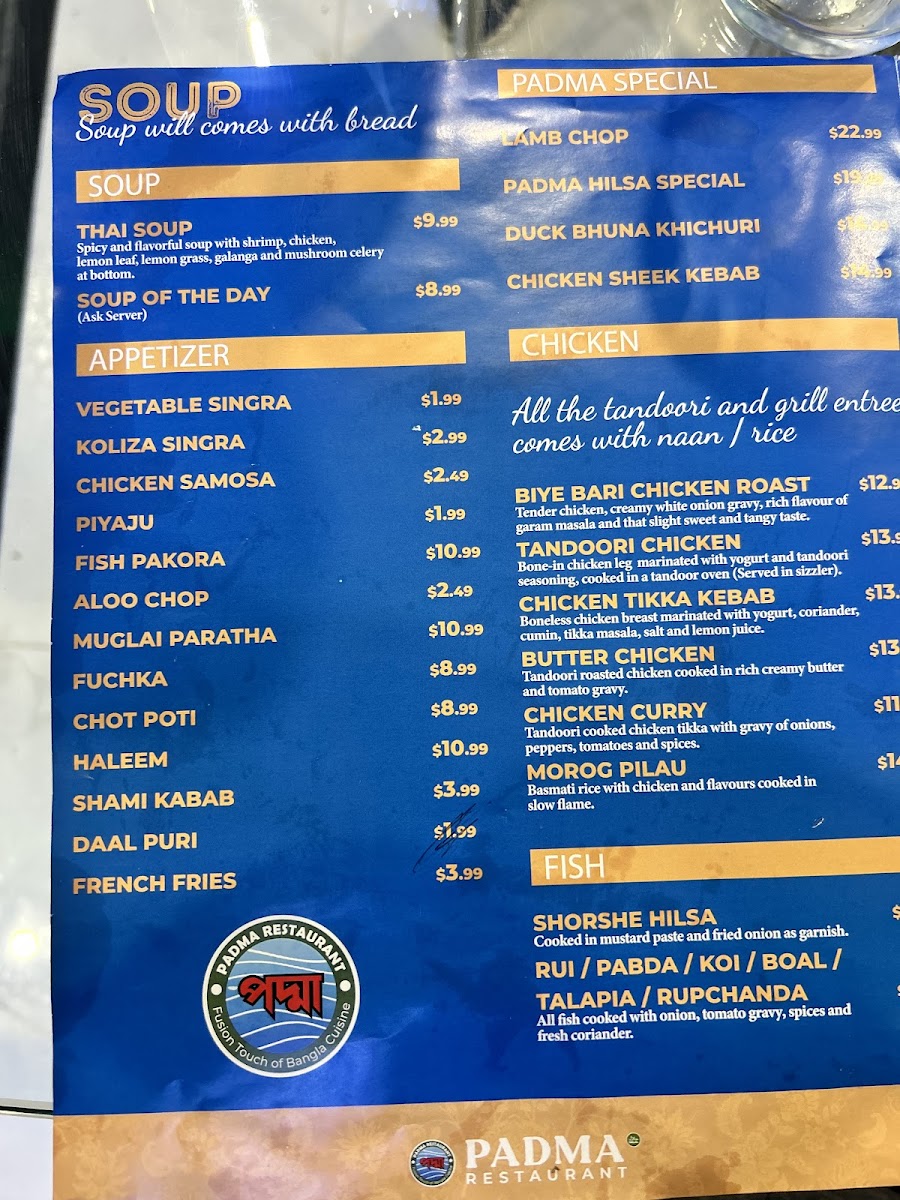 Menu Padma Restaurant-10