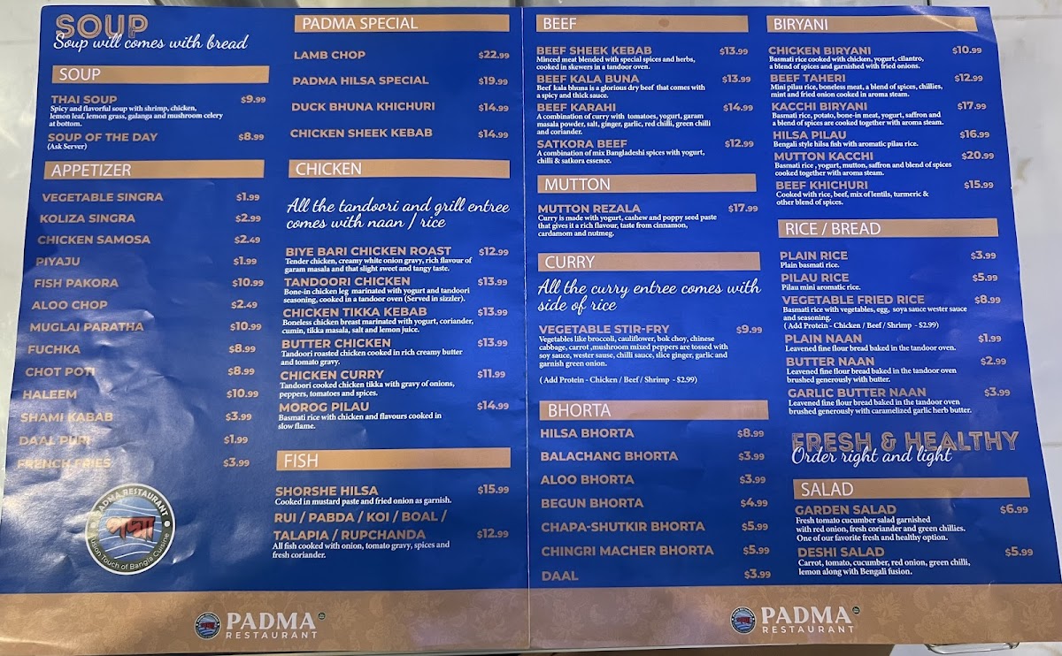 Menu Padma Restaurant-6