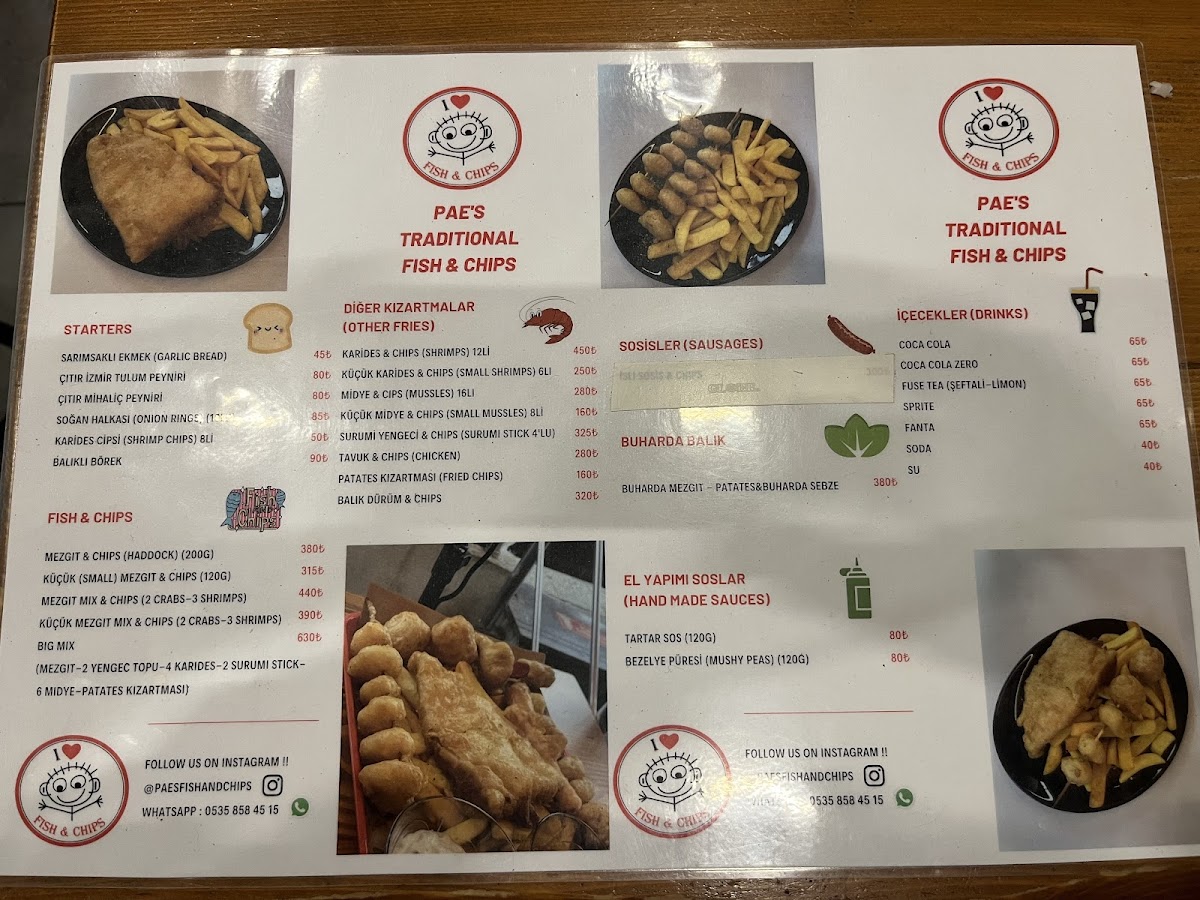 Menu Pae's Traditional Fish & Chips-1