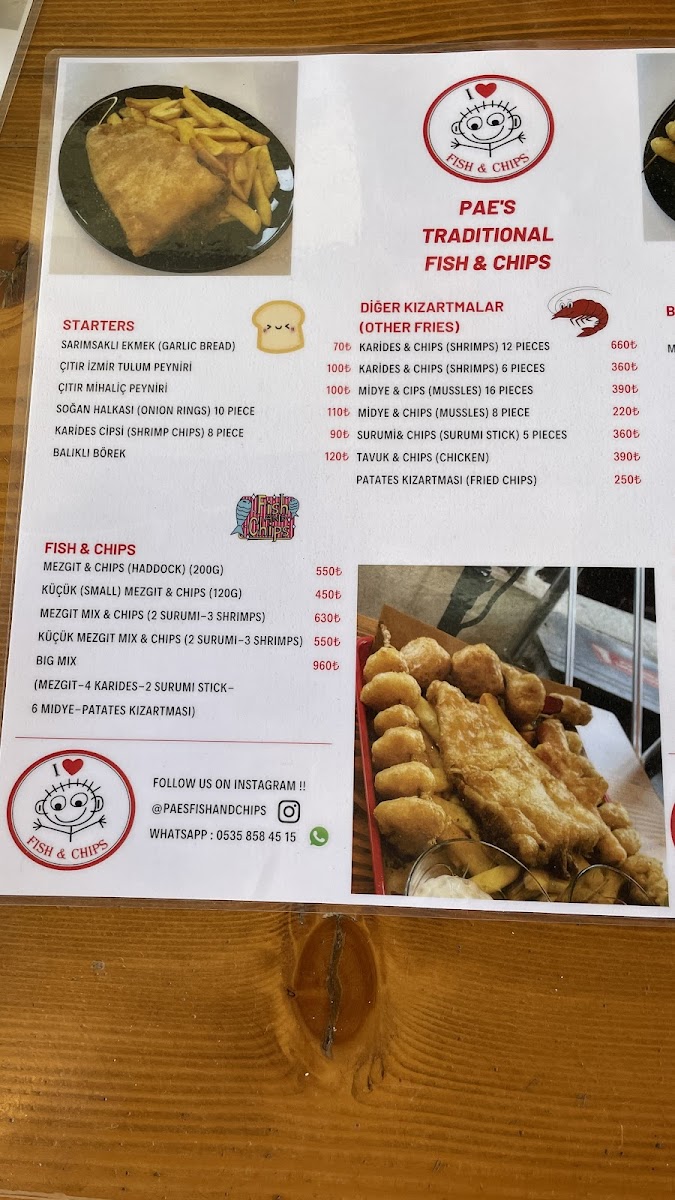 Menu Pae's Traditional Fish & Chips-4