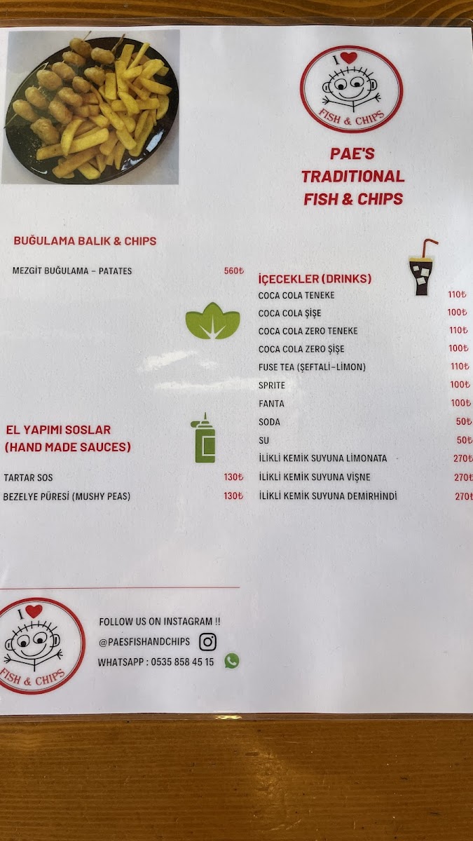 Menu Pae's Traditional Fish & Chips-8