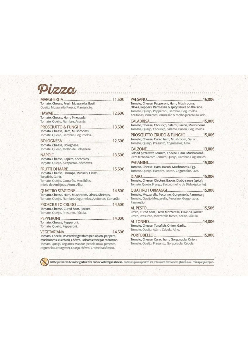 Menu Paesano-1