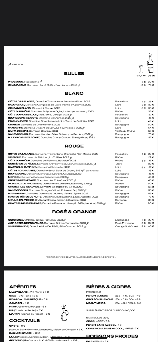 Menu Pagaille - Restaurant- Paris 18-4