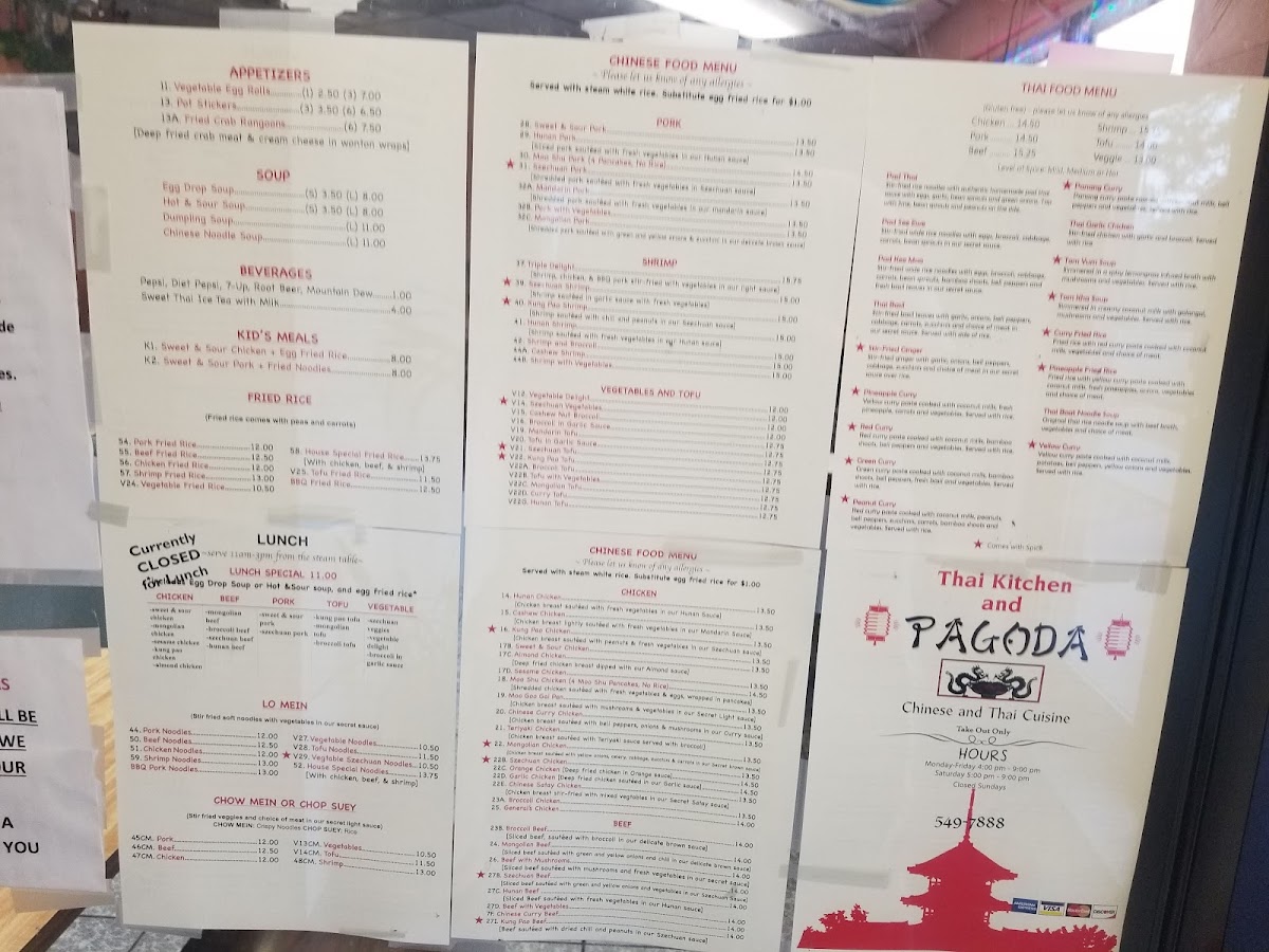 Menu Pagoda Chinese & Thai & Restaurant-7