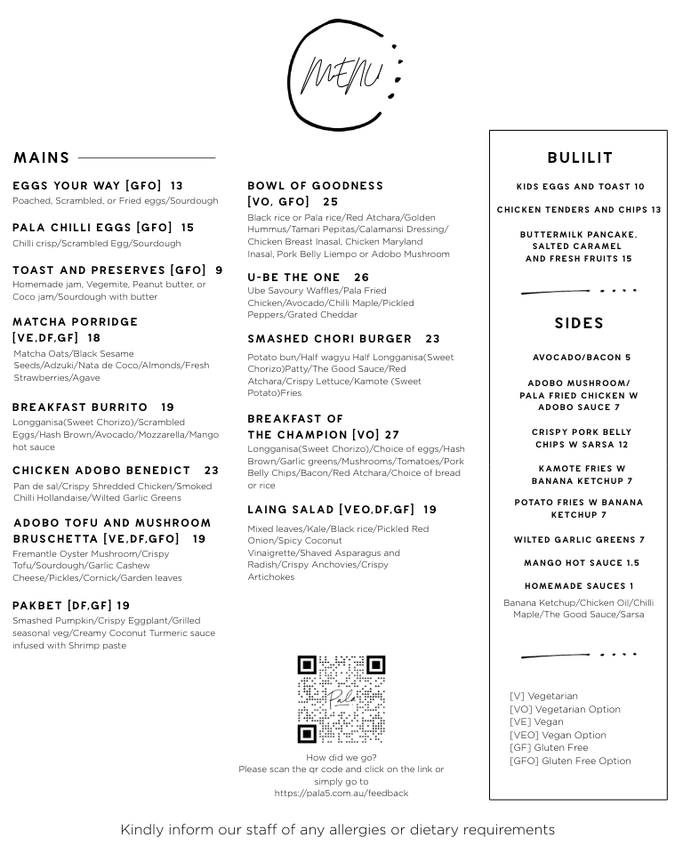 Menu Pala5-10