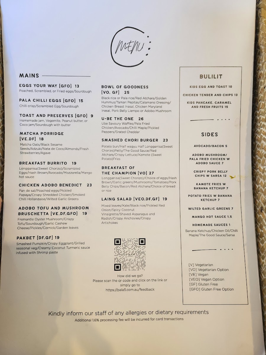 Menu Pala5-5