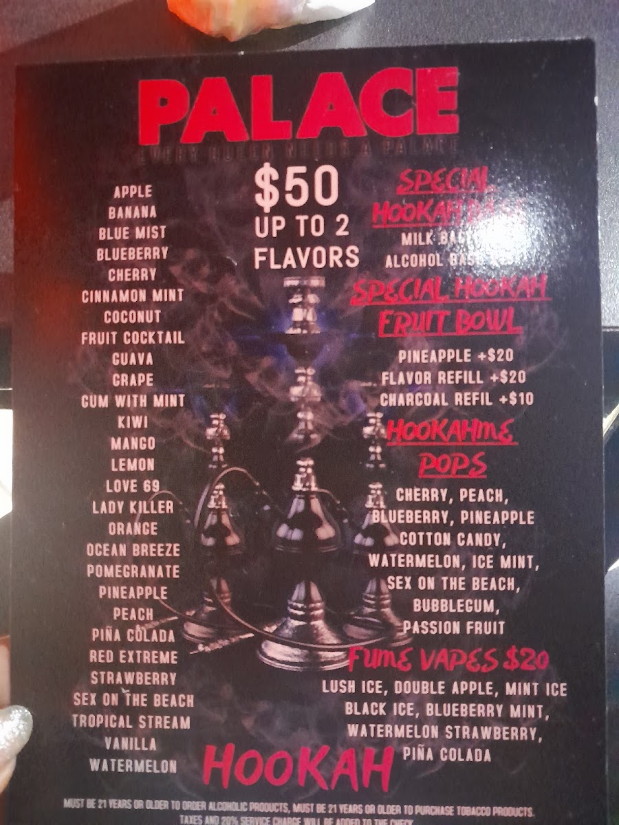 Menu Palace Bar & Restaurant-9