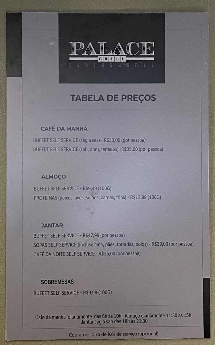 Menu Palace Grill Restaurante-1