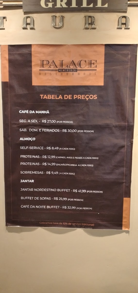 Menu Palace Grill Restaurante-2