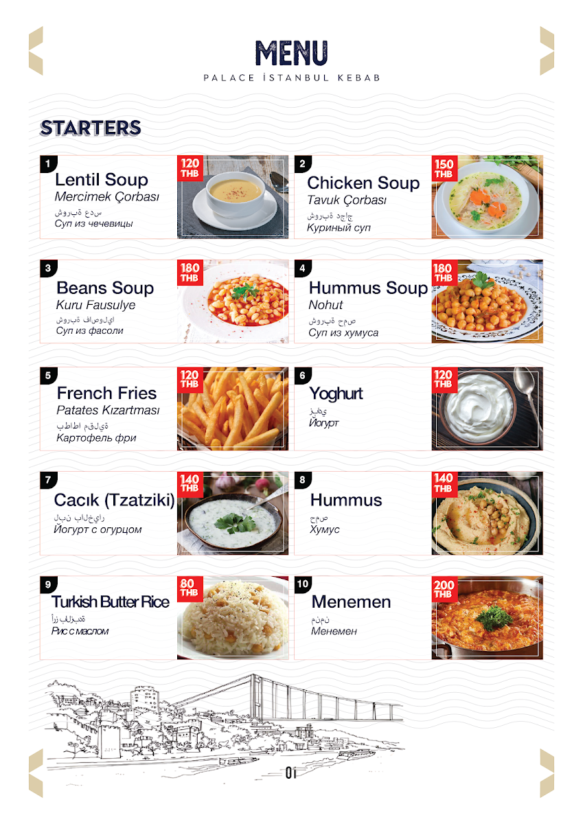 Menu Palace Istanbul Kebab-1
