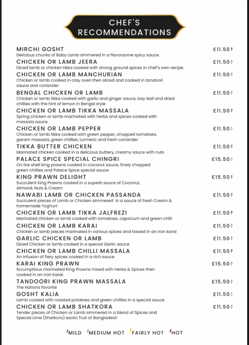 Menu Palace Spice-1