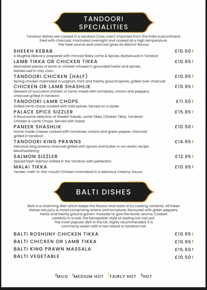 Menu Palace Spice-4