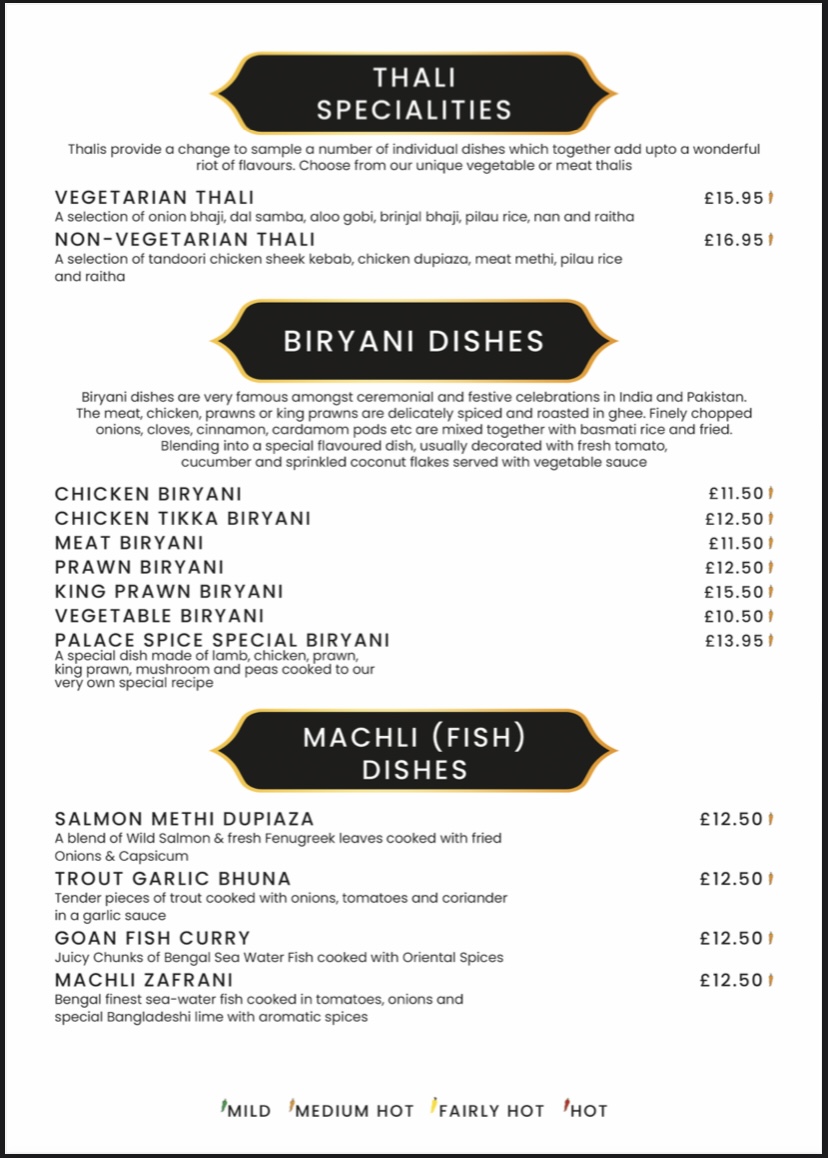 Menu Palace Spice-5