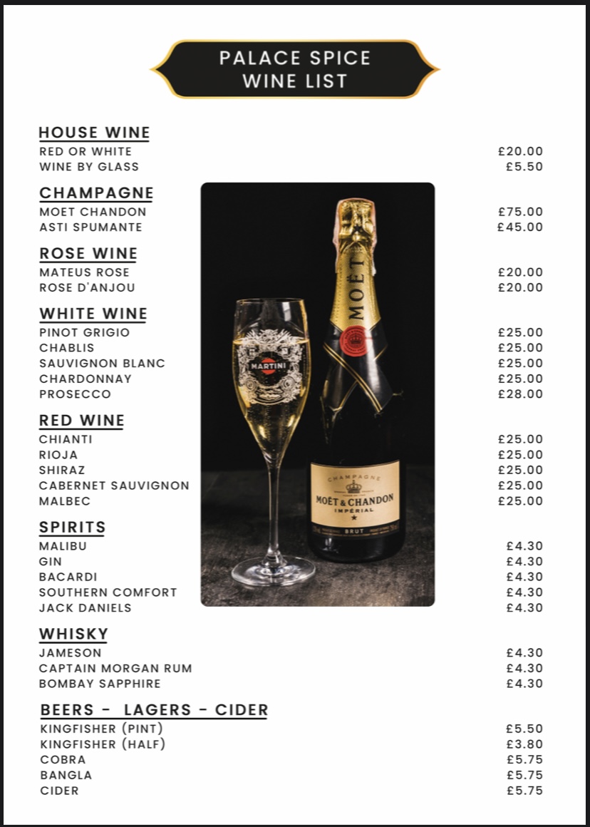 Menu Palace Spice-7