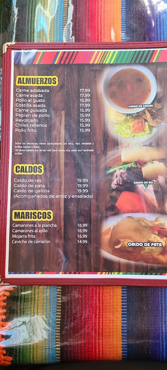 Menu Palacio Latino Restaurant & Bakery-1