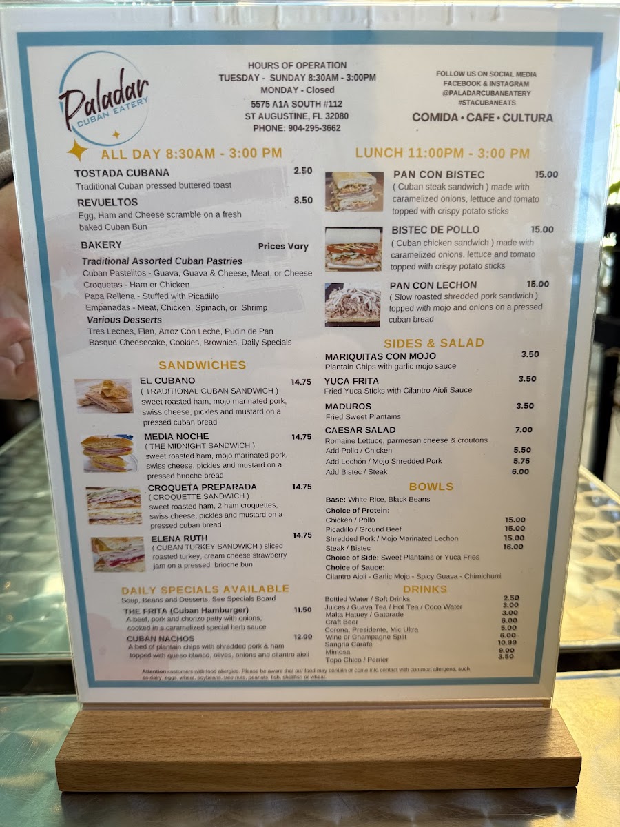 Menu Paladar Cuban Eatery & Bakery-10
