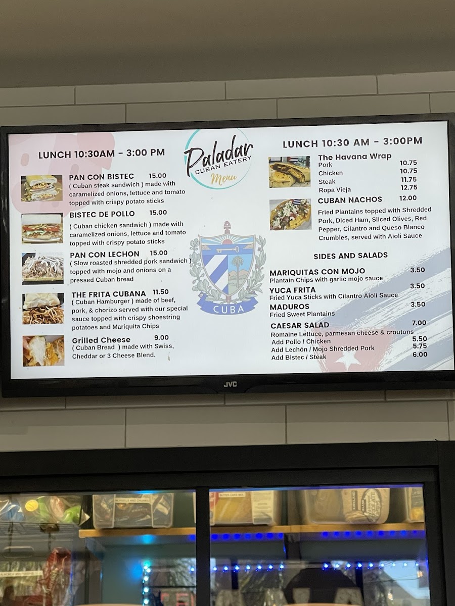 Menu Paladar Cuban Eatery & Bakery-7