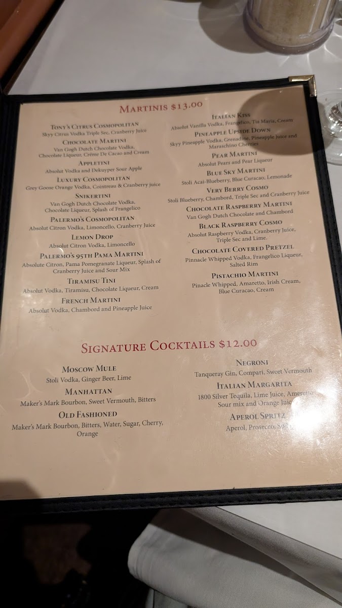 Menu Palermo's 95Th Italian Cuisine-2