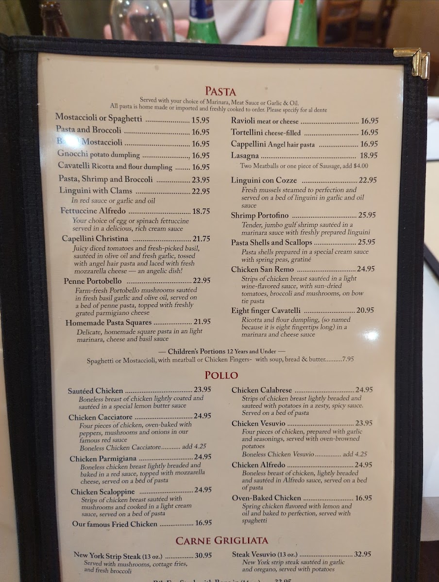 Menu Palermo's 95Th Italian Cuisine-7