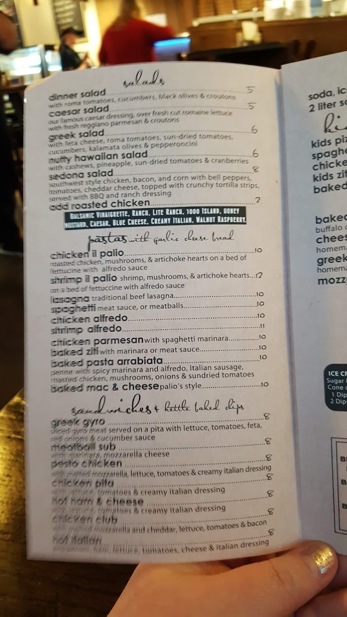 Menu Palio's Pizza Cafe, Forney-8