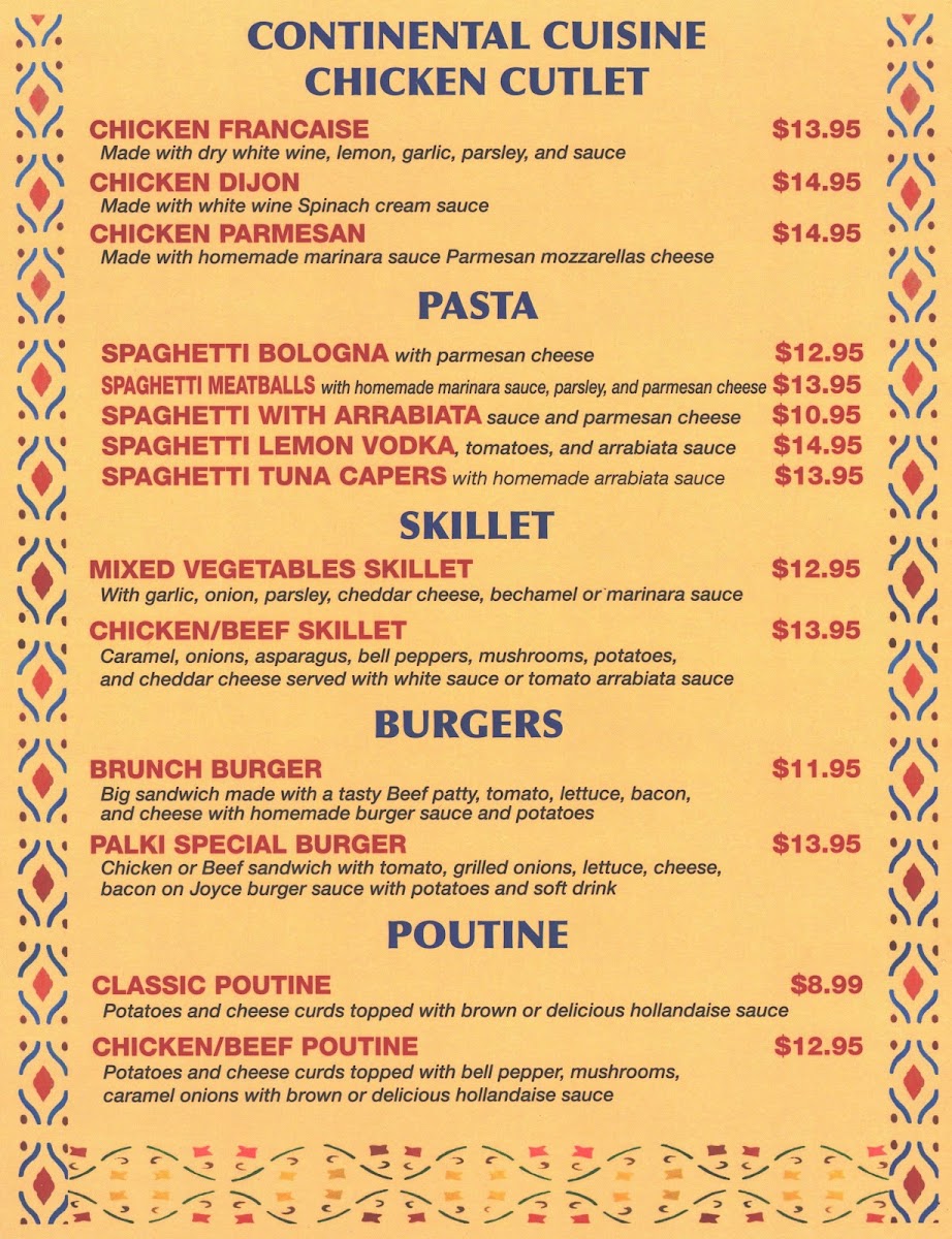 Menu Palki Cuisine Of India-2