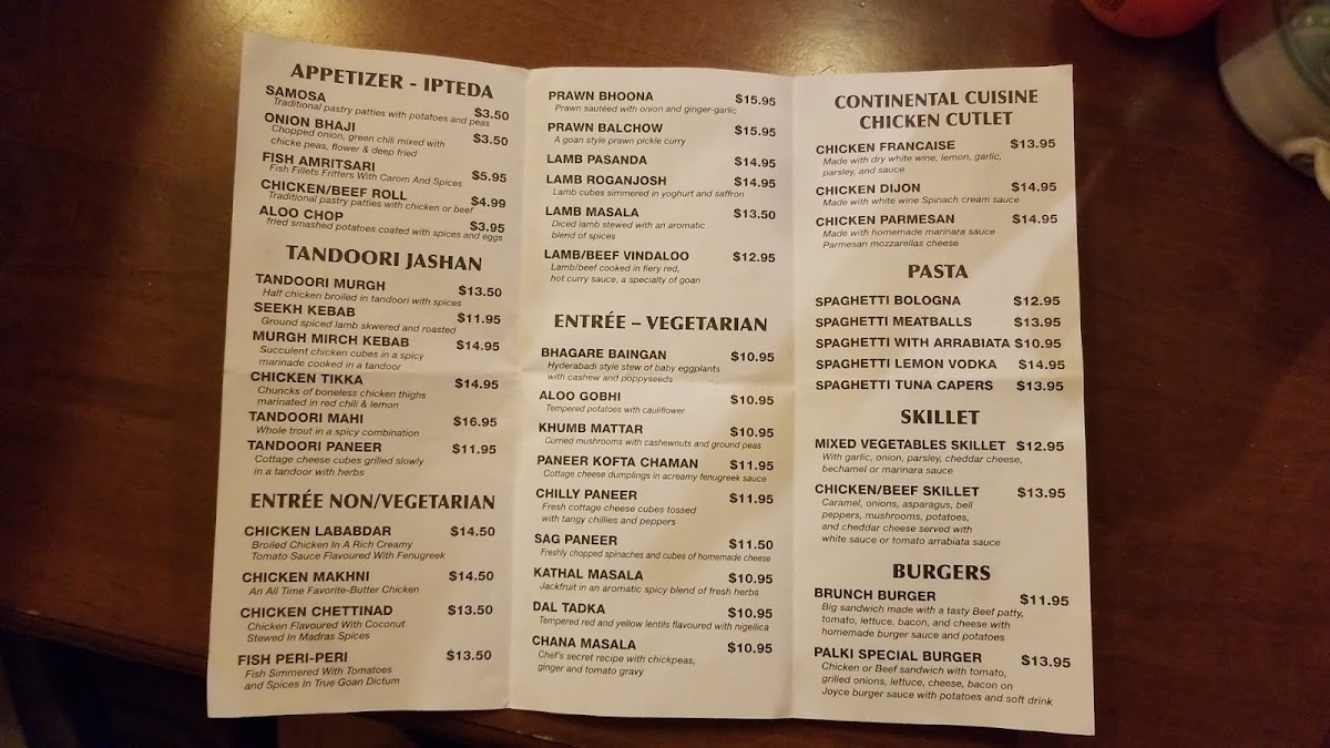Menu Palki Cuisine Of India-8