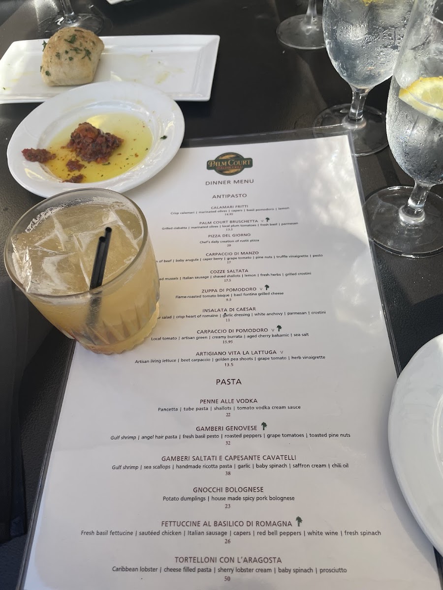 Menu Palm Court Italian-1