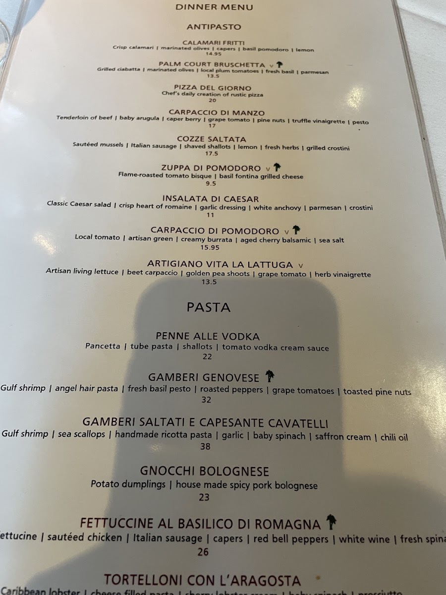 Menu Palm Court Italian-3