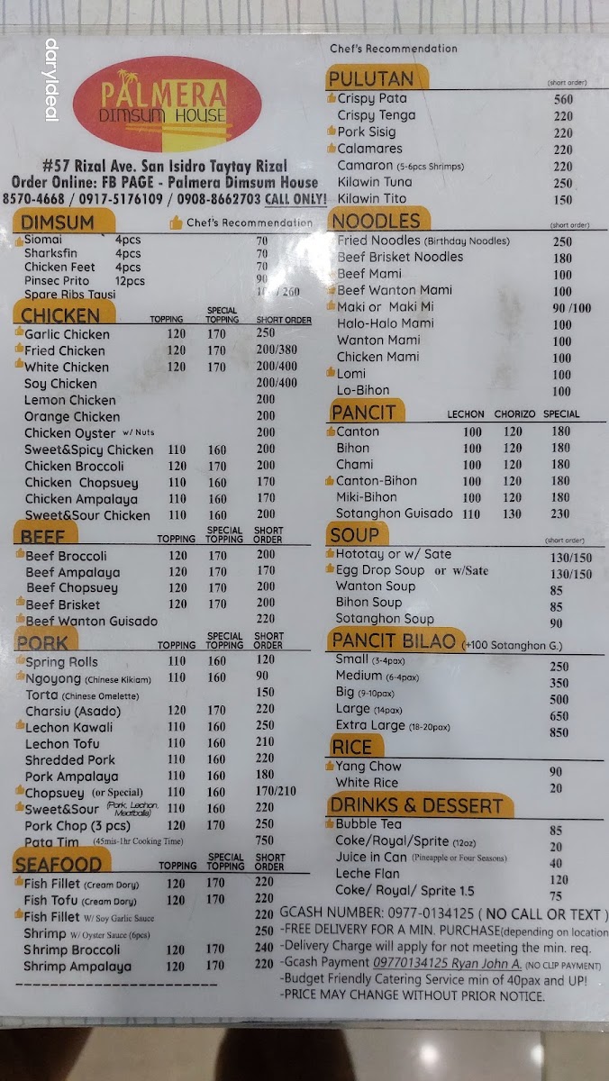 Menu Palmera Dimsum House-2