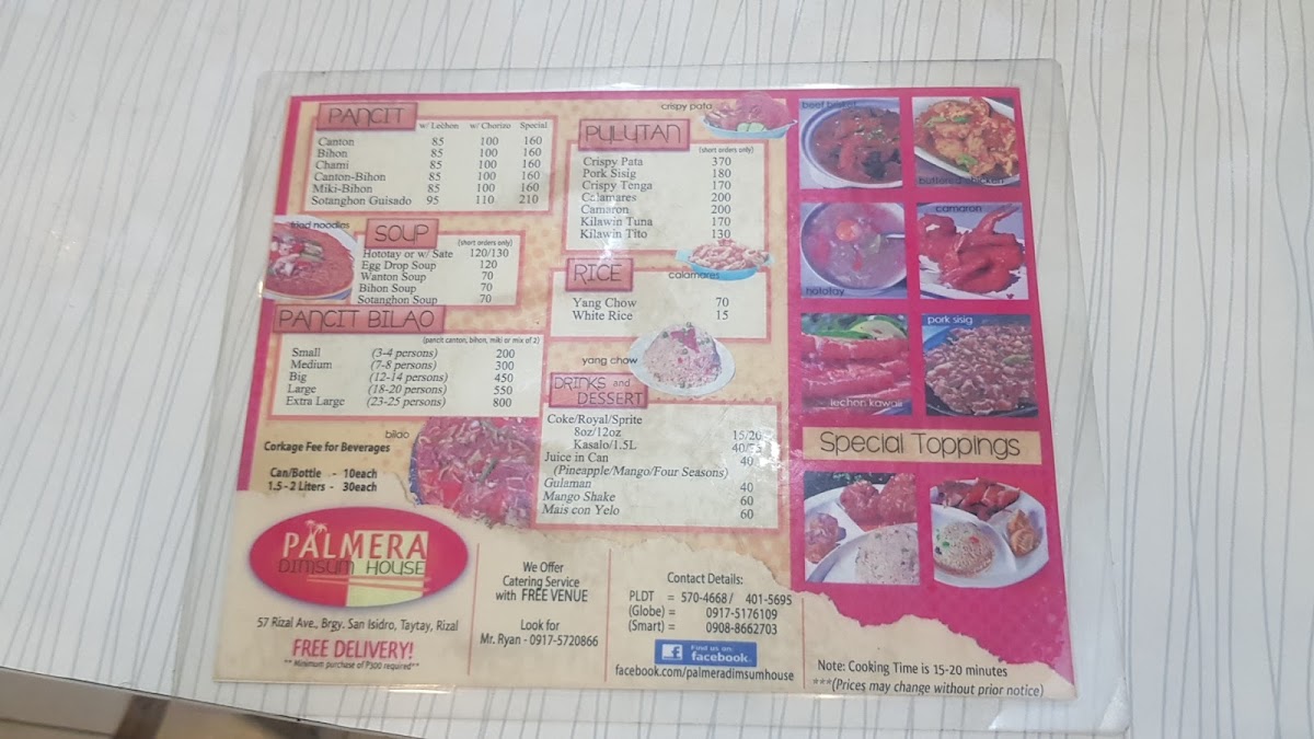 Menu Palmera Dimsum House-5