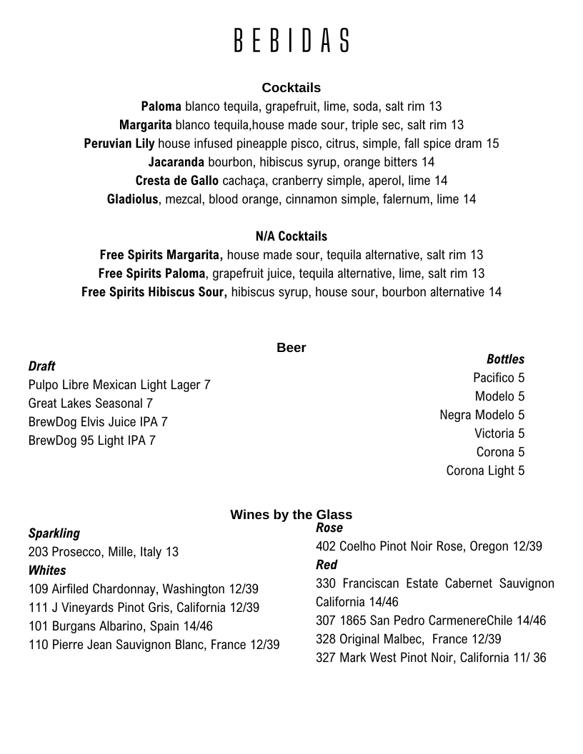 Menu Paloma-2