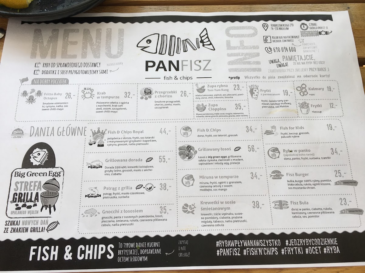Menu Pan Fisz-9