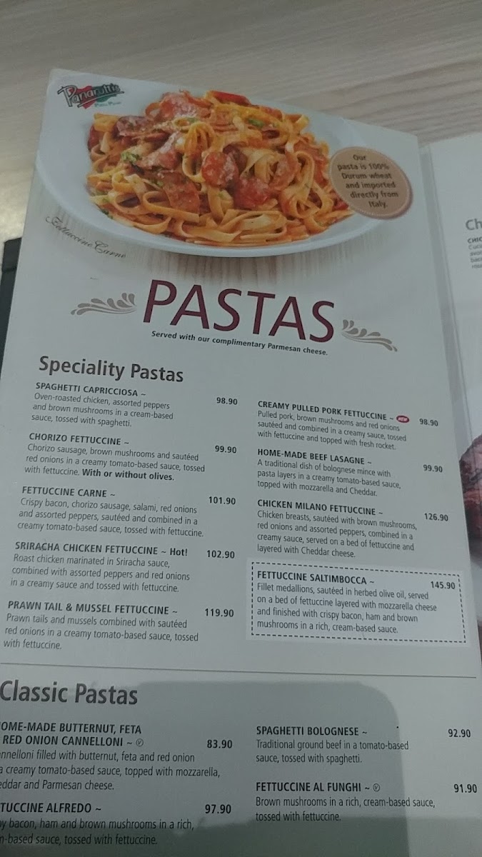 Menu Panarottis Greenstone-1